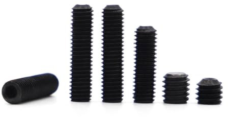 KSeSii 10–50 Stück Sechskant-Cup-Point-Gewindestifte M1,6 M2 M2,5 M3 M3,5 M4 M5 M6 M8 Stahl der Güteklasse 12,9 mit Innensechskant und kopflosen Gewindestiften DIN916(25mm,M6 10pcs)