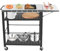 Duoruameng Grillwagen beweglicher, Servierwagen Outdoor Grilltisch Rollwagen Edelstahl Beistelltisch mit 4 Etagen, Grill Trolley für Camping, Garten, BBQ