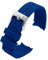HUTBUVEAW Bracelet de Montre en Caoutchouc de Silicone à extrémité incurvée for Water Ghost for Citizen for Tissot for Seiko 20MM 22MM Bracelet de Sport for Hommes Ceinture Universelle(Blue,22mm)