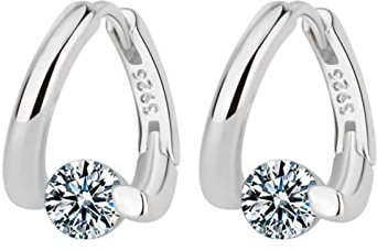 Damen Ohrringe Silber 925 Ohrstecker Silber Diamant Ohrringe Hypoallergen Vintage Damenschmuck Bekleidungs Accessoires Schmuck Geschenke für Frauen Mädchen