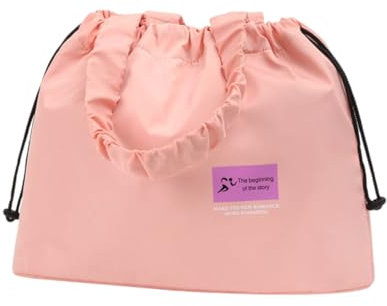 GreatRise Wasserdicht Schwimmtasche Strandtasche mit Nassfach Korfelzug, Tragetasche zum Umhänge Fitnesstasche Sporttasche Badetasche Reisetasche für Fitnessstudio Strand Pool Reisen Rosa