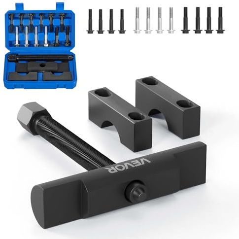 VEVOR Yoke Puller, Made for Class 6-8 Transportation Trucks and Equipment, Heavy Duty Yoke Removal Tool Kit, Automotive Yoke Puller Kit Compatible with Kenworth, Peterbilt, Freightliner, Mack, Volvo