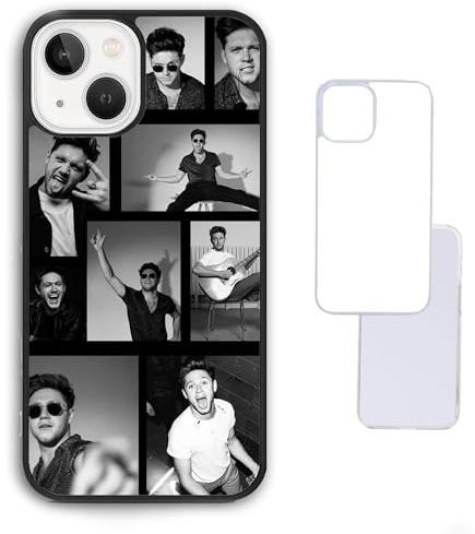 Black White Photo Collage Niall Styles Horan One 1D Direction Custom Compatible With iPhone 6 7 8 SE 2020 X XR XS 11 12 13 14 15 16 16E Pro Max Plus Mini Bumper Case Custom Personalised Name