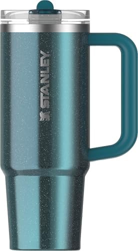 STANLEY Quencher ProTour Flipstraw Tumbler, 30 oz, Ponderosa Shimmer | Built-In Straw & Handle | Cupholder Compatible for Travel | Leakproof Insulated Stainless Steel Cup | BPA-Free