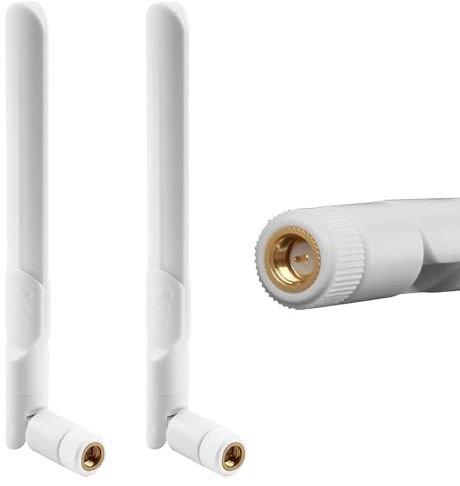 5dBi 4G LTE Antennas 2 Pack – SMA Male Omnidirectional Aerial Compatible with Modem Terminal Wireless Trail Camera for TP-Link Routers, Netgear, Trail Cameras & Modems (Vodafone/EE/O2/Three)