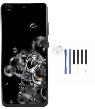 Culnflun LCD Display Ersatz für S20 Ultra Hochwertiges 69 Zoll TFT Screen mit 1440x3200px Auflösung 120Hz Refresh Rate inklusive Reparatur Werkzeug für SMG988B SMG988U (Schwarz)