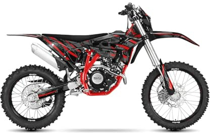 Arider Motorrad Dekor passend für Beta RR 125 LC 2021-2024 Bj. 2021-2026 – Motorrad Grafik Kit Decal Kit Tuning Folie – Kratzfest UV-beständig blasenfrei – Racing Graphic Kit | Rot