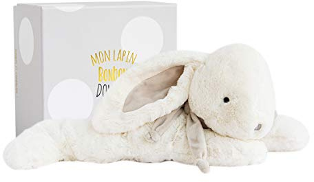 Doudou Et Compagnie - Doudou Lapin Bonbon - 75 - Taupe - Cadeau De Naissance - 1249