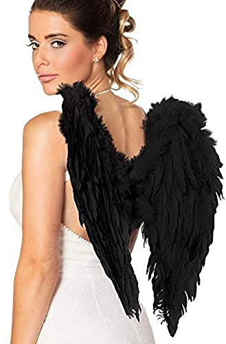 Boland-78345 Alas Emplumadas, color negro, S (Ciao Srl 78345)