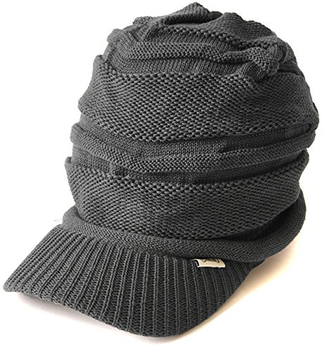 CHARM Mens Summer Knit Beanie Hat | Womens, Slouchy, Visor Cap, For Winter, Baggy, Slouch Knit