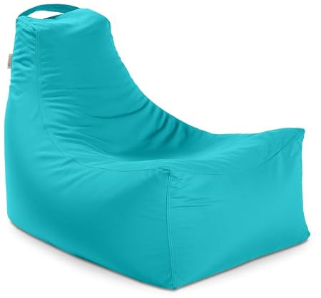 Jaxx Juniper Outdoor Bean Bag Patio Chair & Poolside Lounge, Cancun Blue