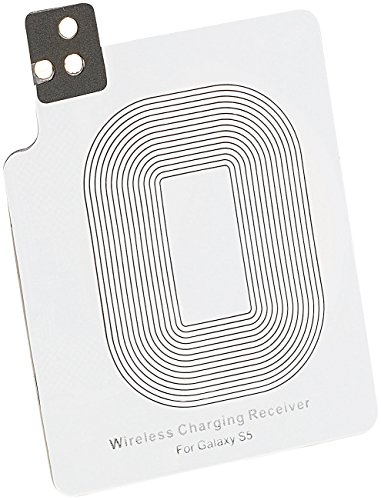 Callstel Wireless Charging: Qi-kompatibles Receiver-Pad für Samsung Galaxy S5 (Receiver-Pad für Qi-Ladegerät, Qi-Receiver-Pad für Qi-Lader, induktives)