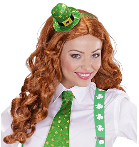 NET TOYS St. Patrick's Day Hut Mini Zylinder Kobold Leprechaun Fascinator Minizylinder Irland Minihut St Particks Day Irischer Hut Damenzylinder