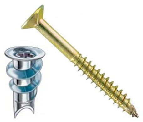 Dönges Gipskartondübel Metall-Speed, mit Schraube (Allzweckdübel Dübel Gipsdübel Leichtbaustoff-Befestigung Mehrzweckdübel Schraubsystem Standardbefestigung Standarddübel) (Pack à 100 Stück)