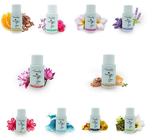 10er SET Parfüm für die Waschmaschine, Duft für die Waschmaschine, 20 ml, Wäscheduft, Wäscheparfüm
