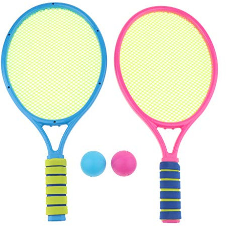 SM SunniMix Kinder Tennis Set, 2, 2 Softbälle, Fitness Sport Spielzeug, B