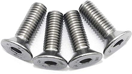 M6 x 12 mm Senkkopfschrauben mit Innensechskant (50 Stück) - DIN 7991 - ISO 10642 Senkkopf Schrauben - Gewindeschrauben - Vollgewinde - Edelstahl A2 V2A - rostfrei