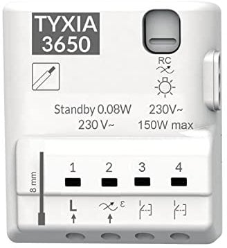 Delta Dore Récepteur Nanomodule Filaire Tyxia 3650 - Variation, Centralisation et Temporisation de l'Éclairage - 6351428