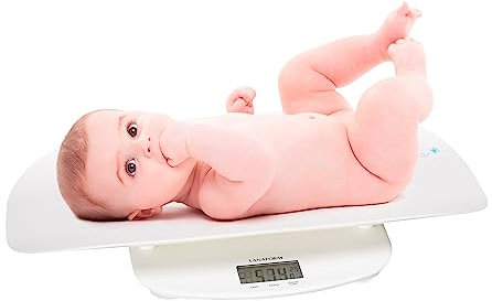 Lanaform - Evolutive Scale - Erweiterbare Personenwaage - Herausnehmbare Spezialplatte Für Babys - Gewichtsentwicklungsfunktion