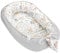 Babynest babynestchen neugeborene mit tragegriff 90 x 50 cm baby nestchen tragbar nest für bett kinder kuschelnest coccon für Jungen und Mädchen Eulen Hellgrau
