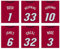 Miami Heat Poster Set von 6 Vintage-Trikots - Posterdrucke