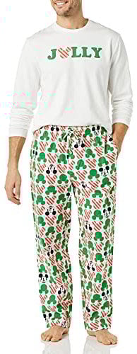 Amazon Essentials Disney | Marvel | Star Wars Men's Flannel Pyjama Sleep Sets, Mickey Holiday - Mens, M