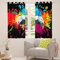Spieler Vorhänge Bunte Tie Dye Player Spielen Fenster Vorhänge Abstrakte Graffiti Kunst Hip Hop Stil Fenstervorhänge Für Teen Jungs Mädchen Kinder Schlafzimmer,Videospiele Vorhang Panels,46X54