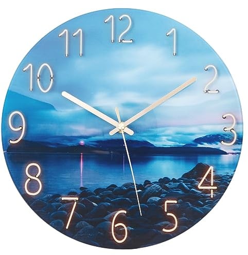 ACCSHINE Wanduhr Ohne TickgeräUsche Lautlos Modern 30cm Quarz Groß Batterie Betriebene Wanduhr Einfach zu Lesen für Zimmer Zuhause Wohnzimmer KüChe Schlafzimmer BüRo Schule