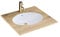Rea VASQUE À ENCASTRER NEL WHITE Lavabo Salle de Bain 475 x 390 x 200 mm en Céramique (Blanc)