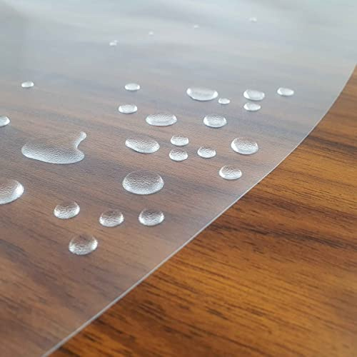 Wachstuchtischdecke Mattierte Folie Oval 130 x 220 cm | abwaschbare Tischdecke, Gartentischdecke, wasserabweisend, gefaltet