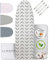 lamodo® - Housse de Planche à Repasser 115x35 cm - Housse de Repassage 100% Coton - Convient au Repassage Vapeur - Rembourrage Extra-épais + élastique et tendeur, 110-115 cm x 30-35 cm