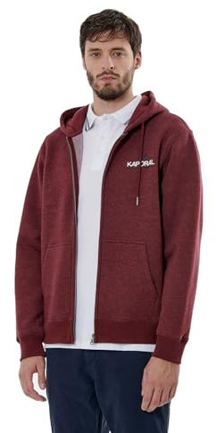 Kaporal - Sweat zippé Bordeaux Homme - Byla - 2XL - Bordeaux