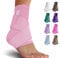 Sleeve Stars Ankle Brace for Women & Men, Ankle Wrap for Sprain, Compression Sleeve for Plantar Fasciitis Relief, Easy Customizable Support: w/Removable Strap (Single/Baby Pink)