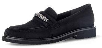 Gabor Damen Slipper, Frauen Slip On,Businessschuhe,Slip-ons,Mokassins,Halbschuhe,Schlupfschuhe,schluepfschuhe,Slides,schwarz,36 EU / 3.5 UK