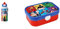 Mepal Drinkfles Campus Pop-Up 400 ml Avengers & Brotdose Campus mit Bento-Einsatz & Gabel, 700 ml, The Avengers, Bunt/Rot
