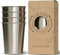 BlissfulGreen Stainless Steel Cups (4 Pack) 500ml/300ml Lifetime Pint Beer Cup, Camping, Non-Scratching, shatterproof (Stainless Steel Cups 300ml (4 Pack))