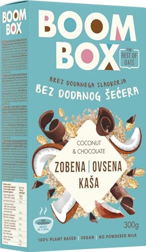 BOOM BOX Haferflocken – gesunde Frühstücksauswahl (coconut/chocolate - 300g)
