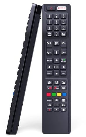 Universal Remote Control for Hitachi/Bush/Polaroid TV Replacement, GOUYESHO RC4848F Remote Control Compatible with Hitachi/Polaroid/Bush Smart TVs Remote, No Setup Required