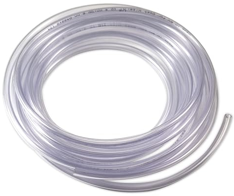 MYPURECORE 5M Clear Aquarium Airline PVC Food Grade Tube - 4/6MM Oxygen Tubing for Fish Tanks, Soft Aquarium Tubing Air Hose, Air Pump Accessories.