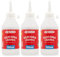 Starplast Silicona Líquida Pack 3 150ml - Transparente para goma eva, papel, cartón, cuero, tela y madera. Cierre con tapón. Ideal para manualidades, artesanía o maquetas.