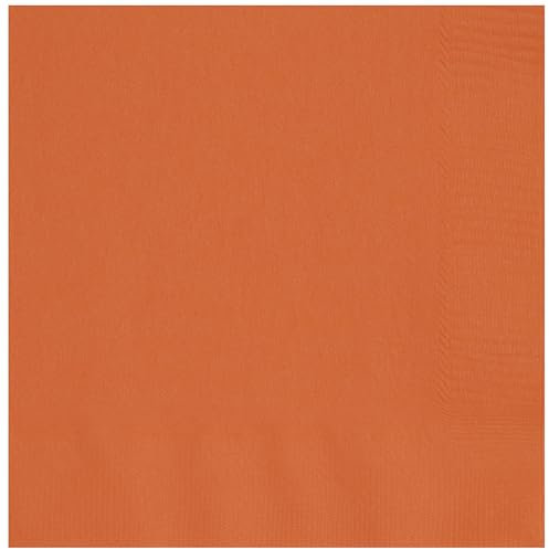 Unique 80592 Paper Napkins-16.5 cm-Orange Colour-50 Count (Pack of 1)