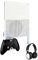 Chanvoo Xbox One S Wandhalterung, Stahl-Wandhalterung, Ständer für Xbox One S, mit abnehmbarem Controller und Kopfhörer-Halterungs-Kit (weiß)