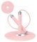 Jump Rope for Fitness, AUMCDIK Speed Skipping Rope for Women Men, Adjustable Jumping Rope with Alloy & Silicone Handle for Workout Boxing Aerobic Exercise (Pink)