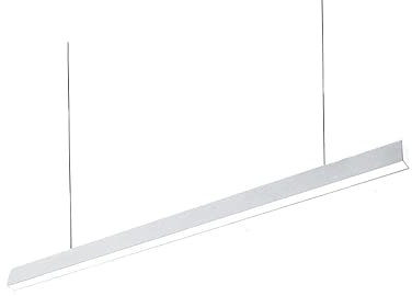 Lampada a Sospensione Luce Pendente Lampadario Lineare Industriale per Cucina Moderno LED Bianco Striscia Lunga per Ufficio Negozio Garage Sala da Pranzo Ristorante Bar