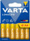 VARTA Piles AA, lot de 6, Longlife, Alcalines, 1,5V, emballage recyclé à 90%, adaptées aux les télécommandes, réveils, radios, horloges murales, Made in Germany
