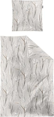 Irisette Bettwäsche Soft-Seersucker beige Größe 1x 135x200 cm + 1x 80x80 cm