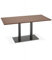 Esstisch Walnuss MDF mit Metall Gestell | Designertisch Zumba für 6 Personen | Küchentisch Rechteckig mit Robuster Struktur | Moderner Stil | 180x90x75 cm | Kadima Kollektion