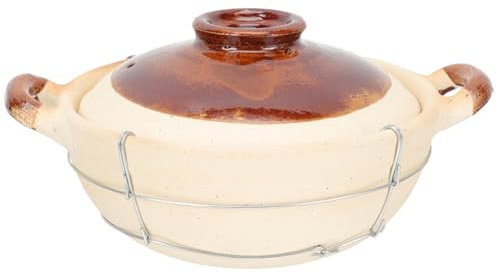 JECOMPRIS Marmite À Ragoût Cocotte En Terre Cuite Cocotte Pour Four Marmite À Soupe Mini Cocotte À Induction Petite Cocotte En Terre Cuite