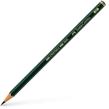 FABER-CASTELL 119008 - Bleistift Castell 9000, Härtegrad 8B, 1 Stück