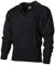 MFH Isländer Pullover, Troyer mit Reißverschluß (M, schwarz)